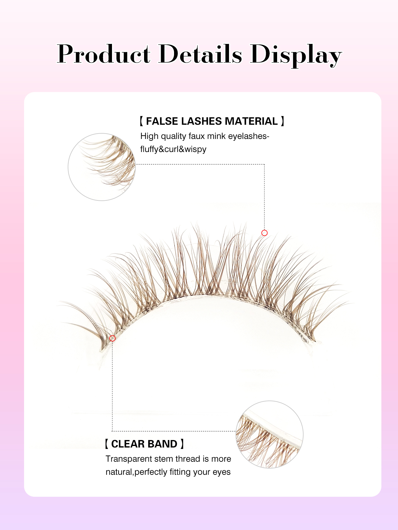 Sibeuna 7 Pairs Brown Lashes Natural Lashes Soft Fluffy Wispy Cat Eye Lashes Suitable For Holiday Party Wedding Travel Vocation Seaside Makeup Full Strip Lashes