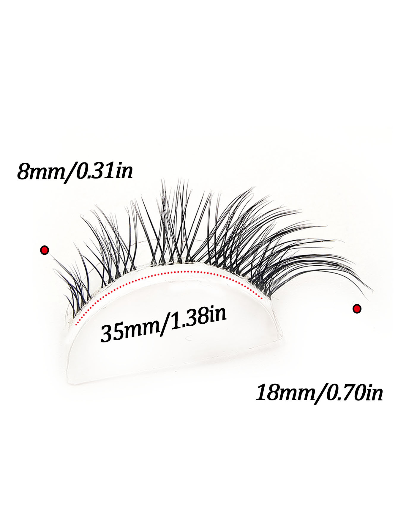 Sibeuna  5 Pairs Cat Eye False Eyelashes Natural Crisscross Eyelashes Clear Band Natural Look Wispy Lashes Eyelash Extension Makeup