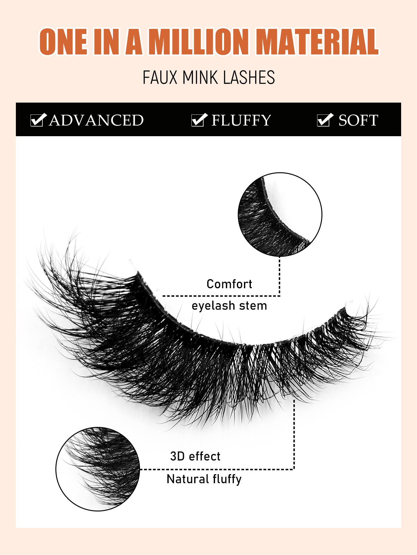Sibeuna 7 Pairs Luxury Fluffy Thick False Eyelashes Dramatic Messy Faux Mink Reusable Soft Comfortable Strip Eyelashes,Full Strip Lashes