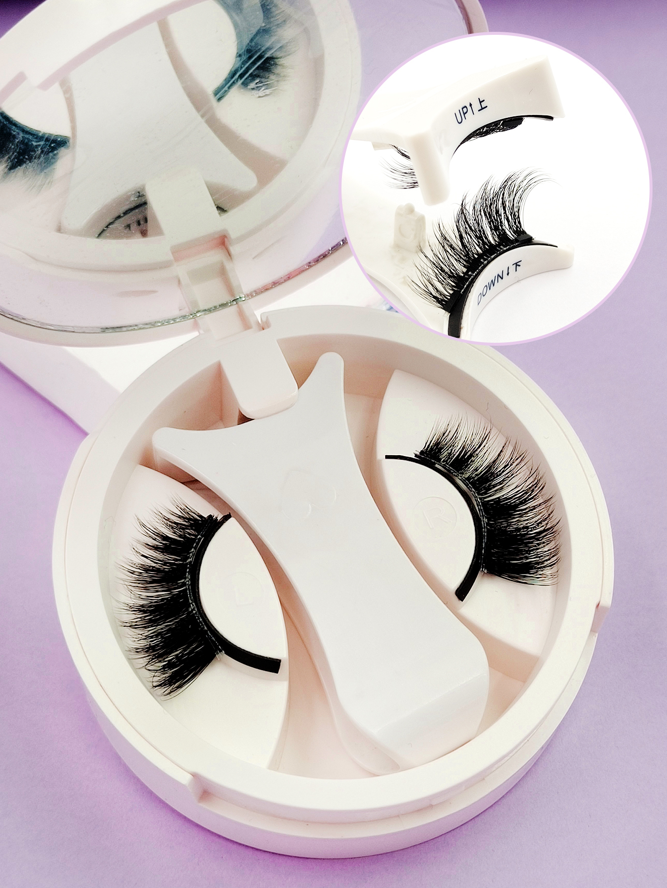 Sibeuna A Pair Magnetic False Eyelashes,Half Eyelash,Short Magnetic Eyelashes,Natural Cat Eye Makeup Effect Reusable,Suitable For Beginners Easy To Use Salon-Quality Long-Lasting False Eyelash Extensions,Magnetic Lashes