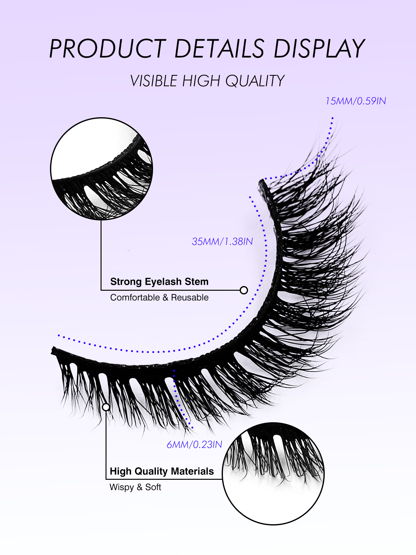 Sibeuna 7 Pairs New Cat Eye Lashes Natural Long Lashes Winged End Eye Elongated Eyelashes Faux Mink Eyelashes Makeup Strip Lashes,Full Strip Lashes