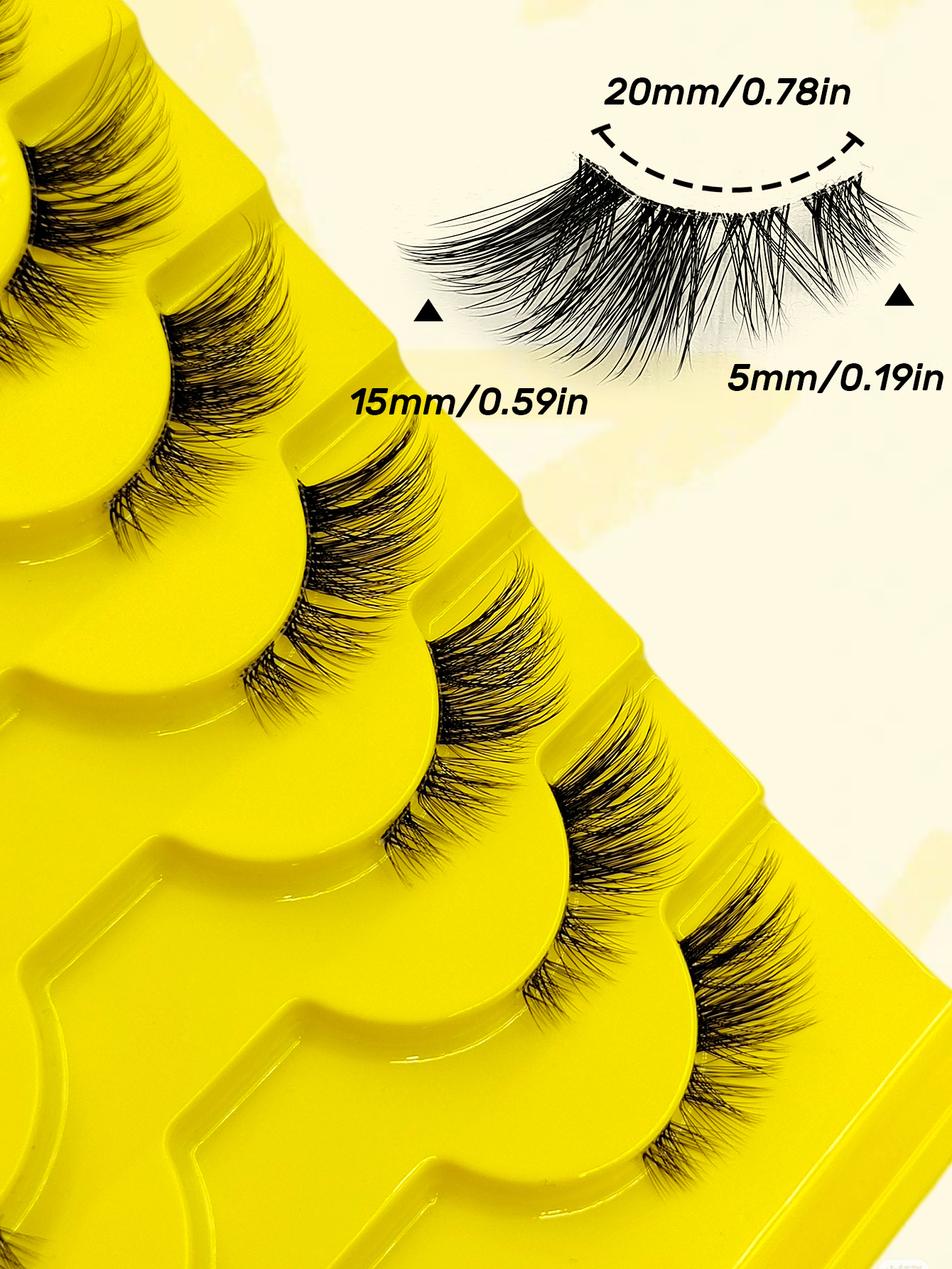 Sibeuna 10 Pairs Half Lashes Clear Band Fox Eyes Eyelashes,Cat Eye False Eyelashes Fluffy Faux Mink Eyelashes Soft Natural Makeup,Fake Lashes,Gift For Travel，Vocation，Beach，Portable Lashes