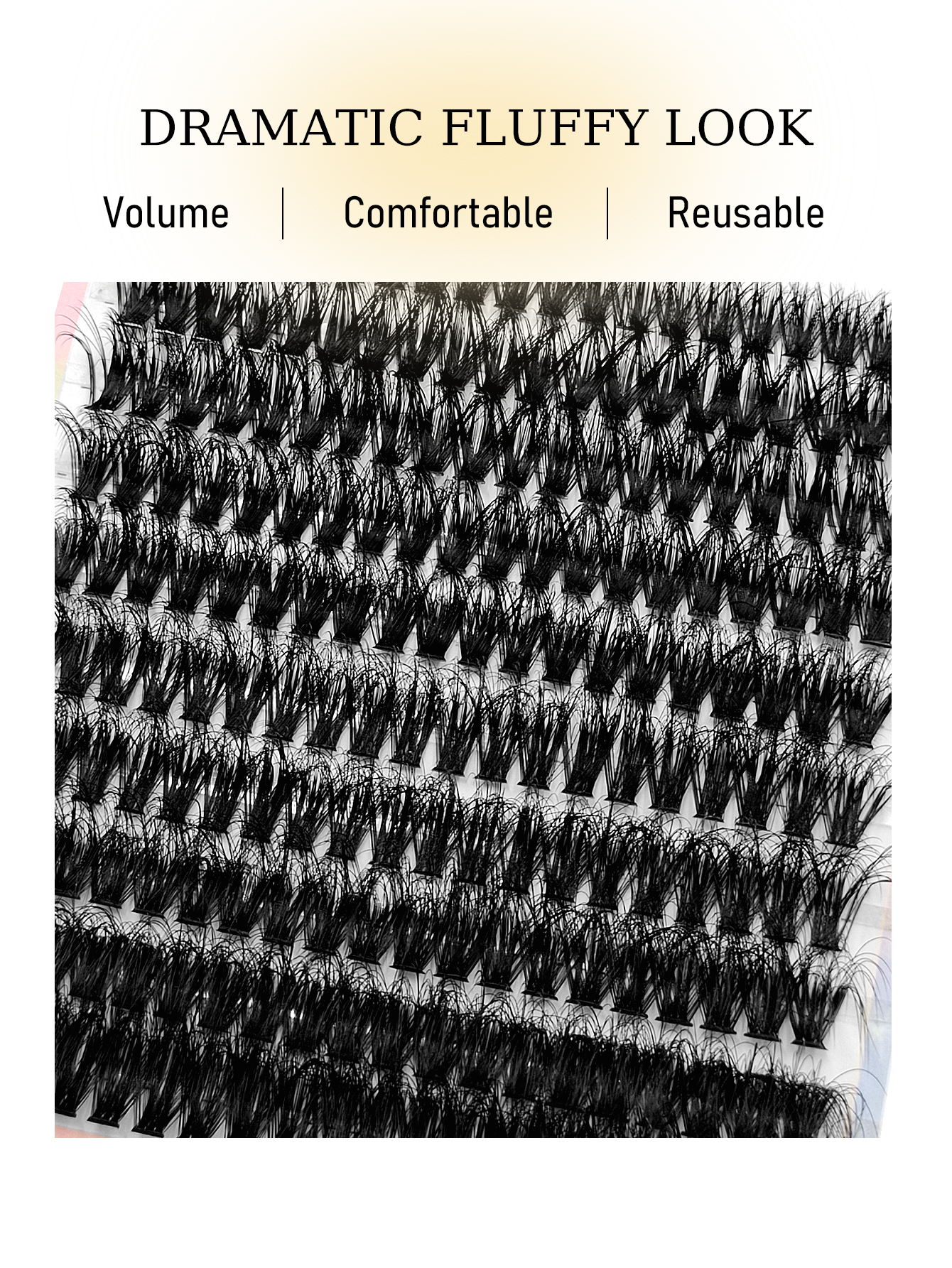 Sibeuna 200 Pcs D Curl Dense Fluffy Lashes,60D Thick Volume Beginner-Friendly,Suitable For Daily Style Eye Makeup For Self Use At Home Or On-The-Go,DIY Eyelashes Extensions