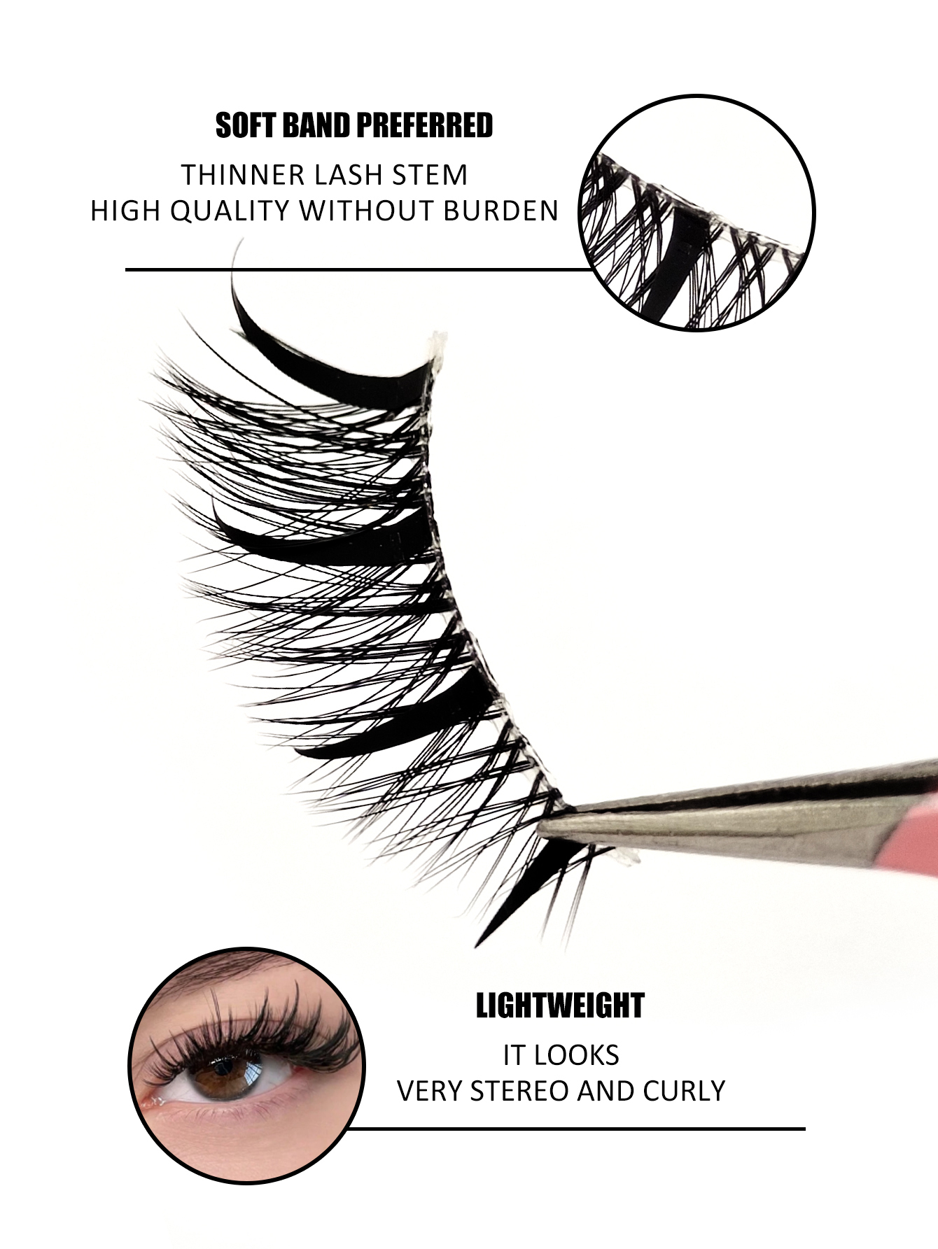 Sibeuna 7 Pairs Half Eye Lashes,Cartoon Style False Eyelashes,Tail Lengthening Eyelashes Thai False Eyelashes Cat's Eye Lashes Suitable For Holiday Party Travel Makeup