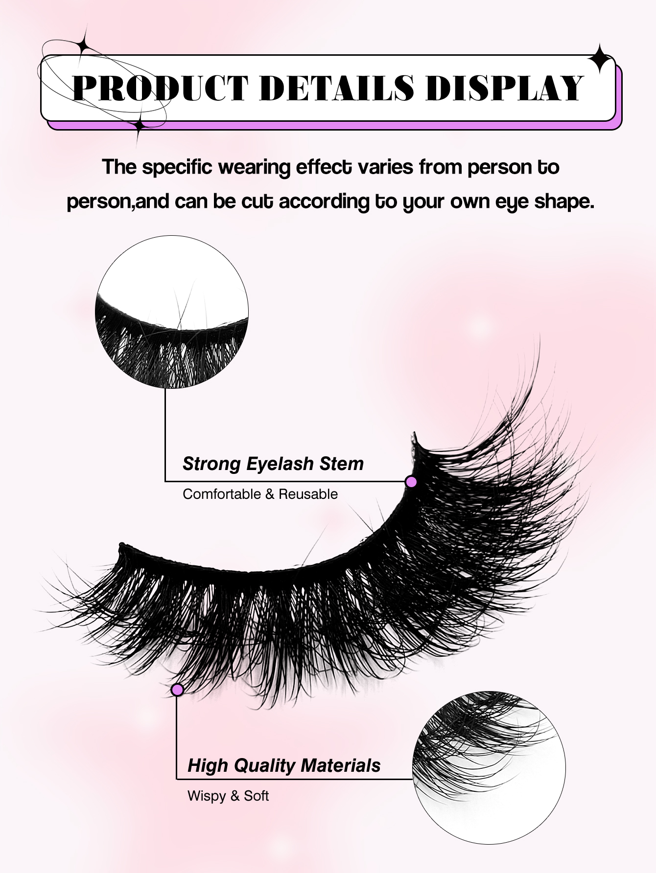 Sibeuna 10 Pairs Thick Fluffy Volume Strip Lashes Cat Eye Lashes Dramatic Messy Faux Mink Fake Lashes,Suitable For Holiday Parties False Eyelashes Makeup,Full Strip Lashes,Strip Lashes