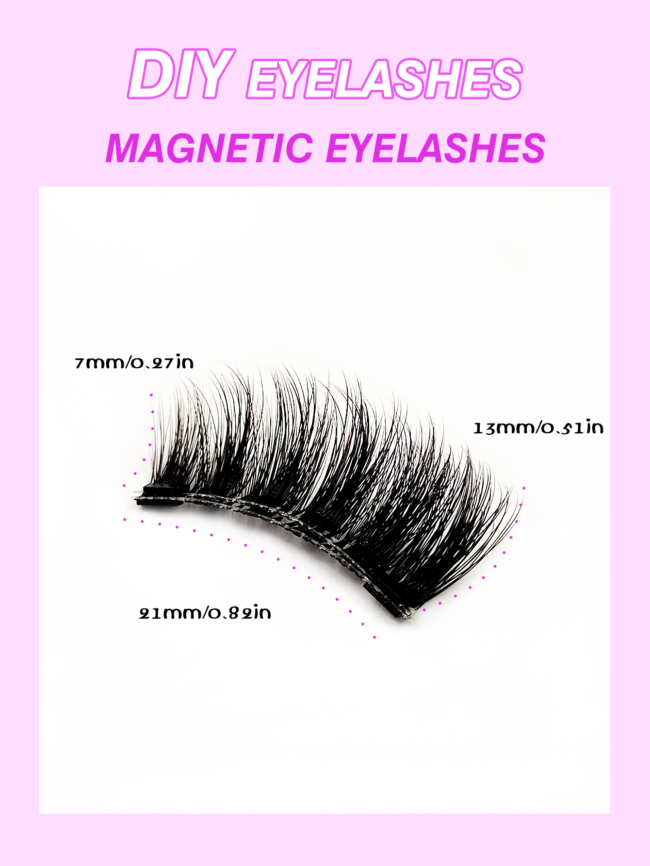 Sibeuna A Pair Magnetic False Eyelashes,Half Eyelash,Short Magnetic Eyelashes,Natural Cat Eye Makeup Effect Reusable,Suitable For Beginners Easy To Use Salon-Quality Long-Lasting False Eyelash Extensions,Magnetic Lashes