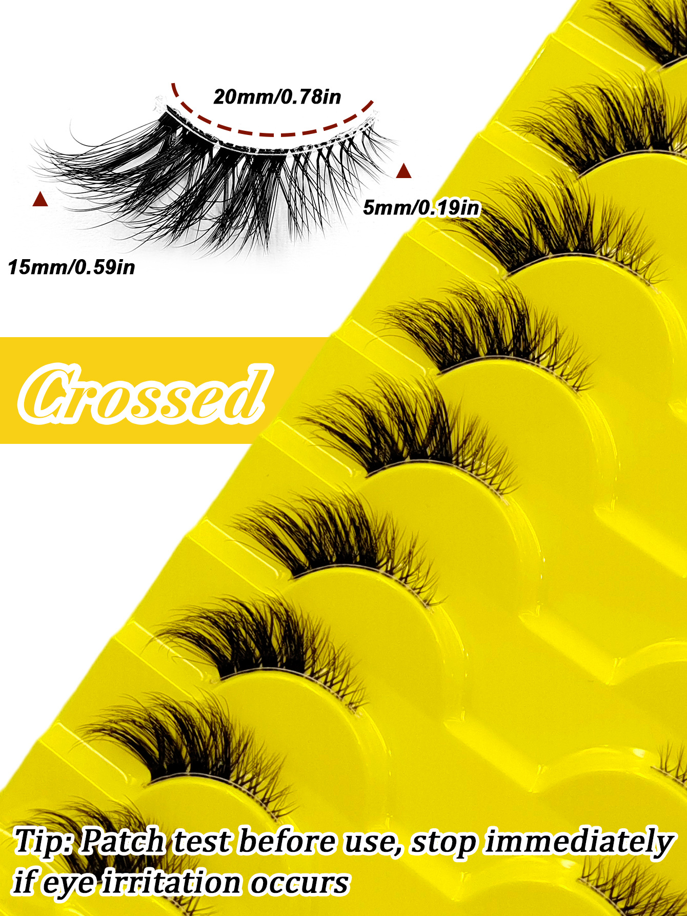 Sibeuna 10 Pairs Half Lashes Cat Eye False Lashes Clear Band Eyelashes Fluffy & Crossed Faux Mink Lashes Soft Natural Makeup,Fake Lashes,Gift For Women & Girl,Suitable For Party, Holiday Eye Makeup