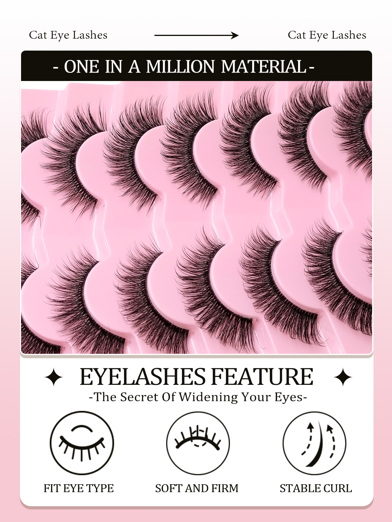 Sibeuna7 Pairs Transparent Delicate Natural False Eyelashes - Reusable, Lightweight & Comfortable, Soft &Wispy, Create Charming Eye Makeup - Perfect For Daily Wear, Eyelash Strips, Eyelashes, False Eyelash