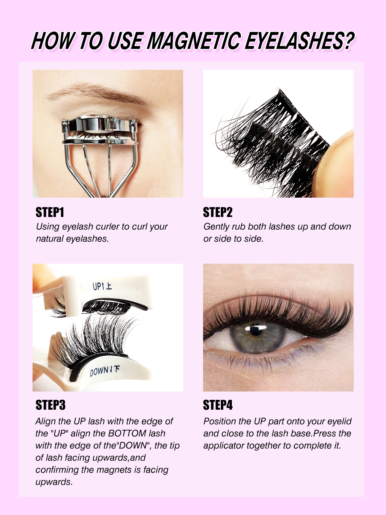 Sibeuna A Pair Magnetic False Eyelashes,Half Eyelash,Short Magnetic Eyelashes,Natural Cat Eye Makeup Effect Reusable,Suitable For Beginners Easy To Use Salon-Quality Long-Lasting False Eyelash Extensions,Magnetic Lashes