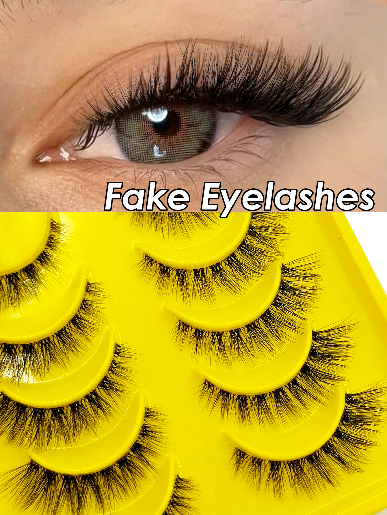 Sibeuna 6 Pairs Wispy Fluffy Fox-Eye False Eyelashes Create Natural Cross-eyed Lash Effect. They are Lightweight and Comfortable, Allowing For Multiple Uses and are Suitable for Everyday Party Looks.