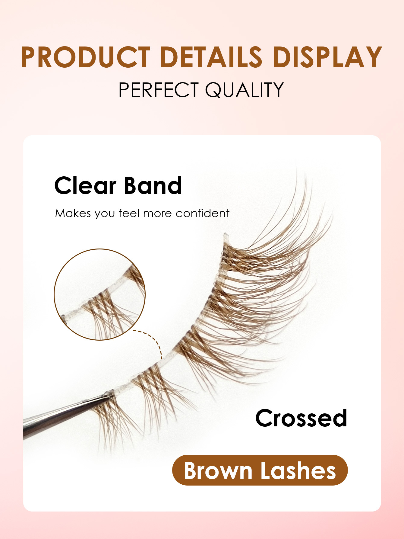 Sibeuna 7 Pairs Brown Half Eye Lashes Fluffy Lightweight And Soft Natural Look False Eyelashes, Faux Mink Lashes Makeup Extension Fake Lashes, for Used Daily Makeup Extensions