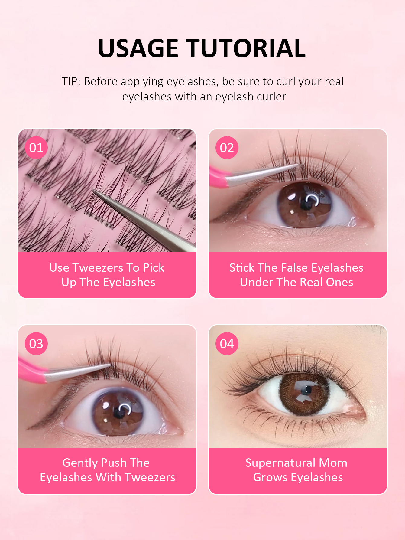 Sibeuna 120 Self Adhesive Eyelash Cluster Fluffy 12mm, No Glue Needed Fluffy Individual Eyelash Self Adhesive Pre-Glued Cluster Eyelash Natural Wispy Eyelash Extension C Curl Eyelash Clusters No Glue Need No Remove