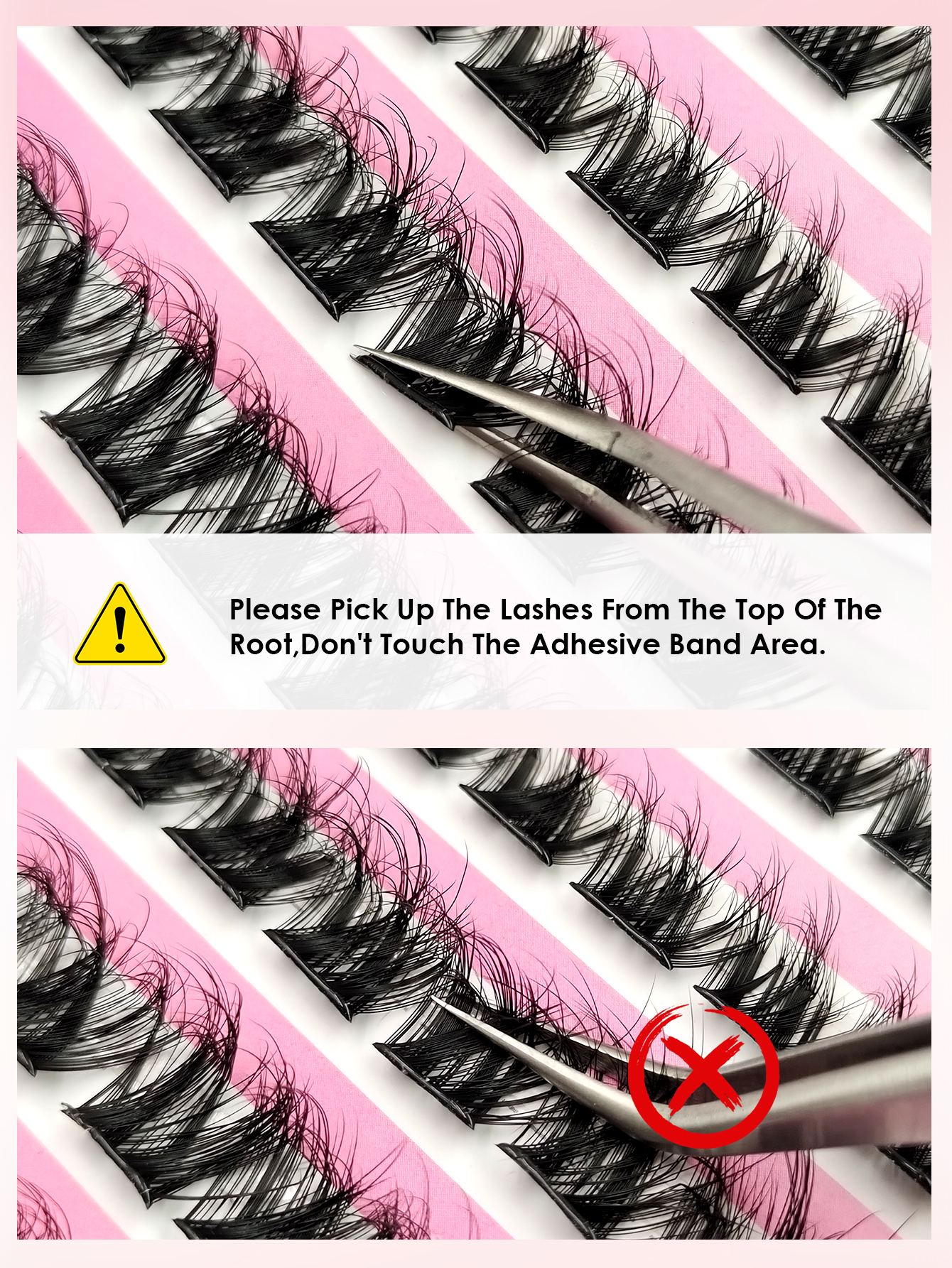 Sibeuna 60pcs No Glue Fluffy Lash Clusters, Thick Individual Eyelash Extensions, Pre Glued Lashes Reusable Self-Adhesive Wispy Cluster Lashes For DIY Eye Makeup