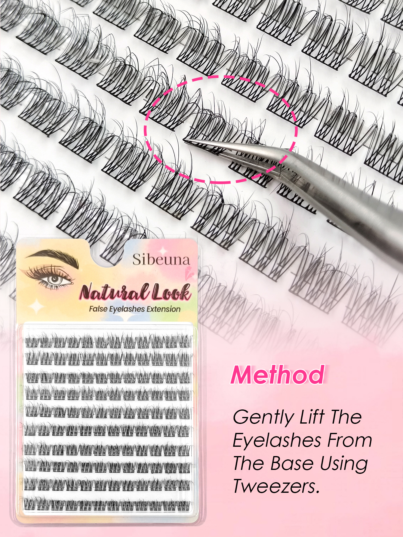 Sibeuna 120pcs 12mm Natural-Looking Criss-Cross Soft & Unique Reusable Fake Eyelashes, Suitable For Daily Wear, Music Festival Lash Clusters,Beginner friendly Eye Lash Clusters,Individual Eyelashes,Lashes,Fake Lashes