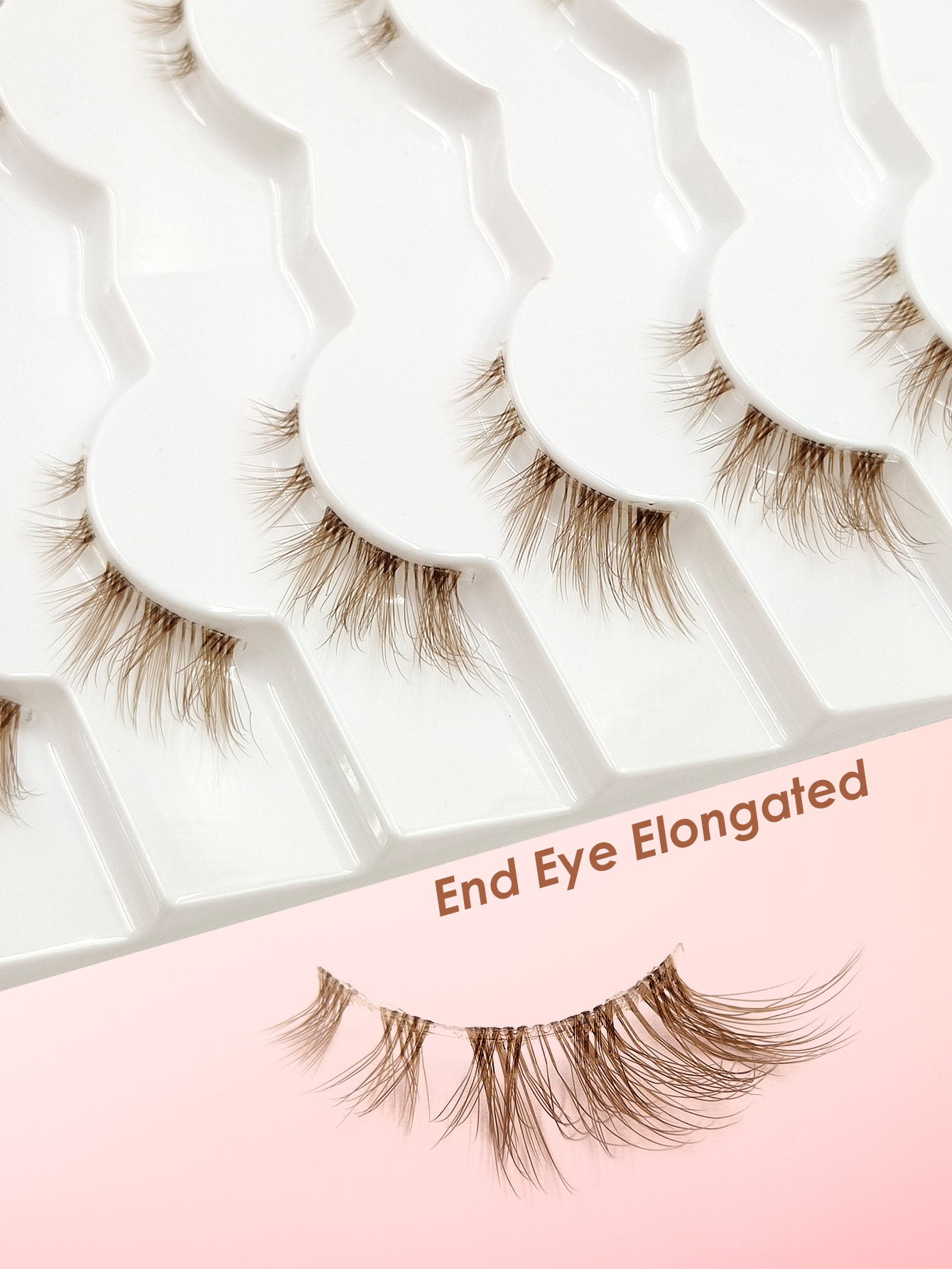 Sibeuna 7 Pairs Brown Half Eye Lashes Fluffy Lightweight And Soft Natural Look False Eyelashes, Faux Mink Lashes Makeup Extension Fake Lashes, for Used Daily Makeup Extensions