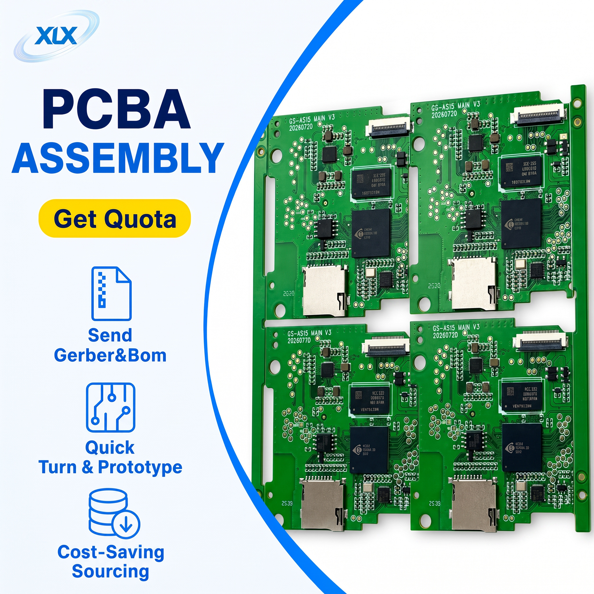Electronic Pcba for Assemble Pcb Board Featuring Technical PCBA Production and Systematic PCBA Manufacturing Provider,XLX Electronics,Electronic Pcba for Assemble Pcb Board Featuring Technical PCBA Production and Systematic PCBA Manufacturing Provider