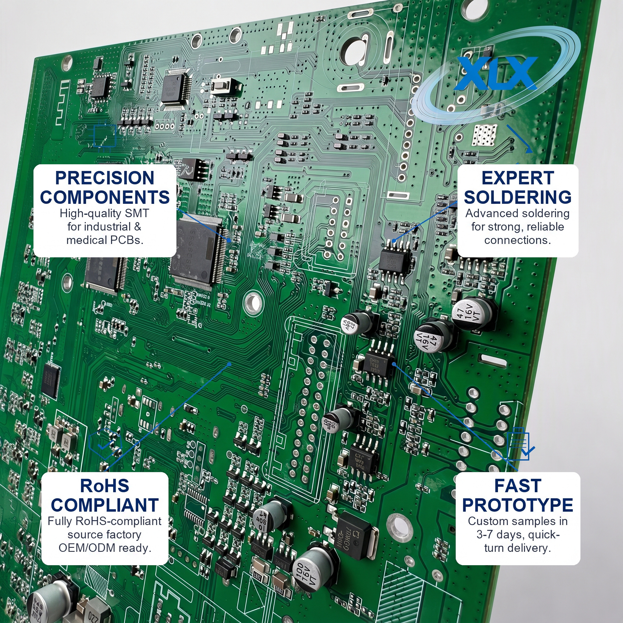 Custom SMT LED PCB Printed Circuit Board DOB Bulb Light Multilayer Assembly Service PCBA Manufacturing Pcb Prototyping Board,XLX Electronics,Custom SMT LED PCB Printed Circuit Board DOB Bulb Light Multilayer Assembly Service PCBA Manufacturing Pcb Prototyping Board