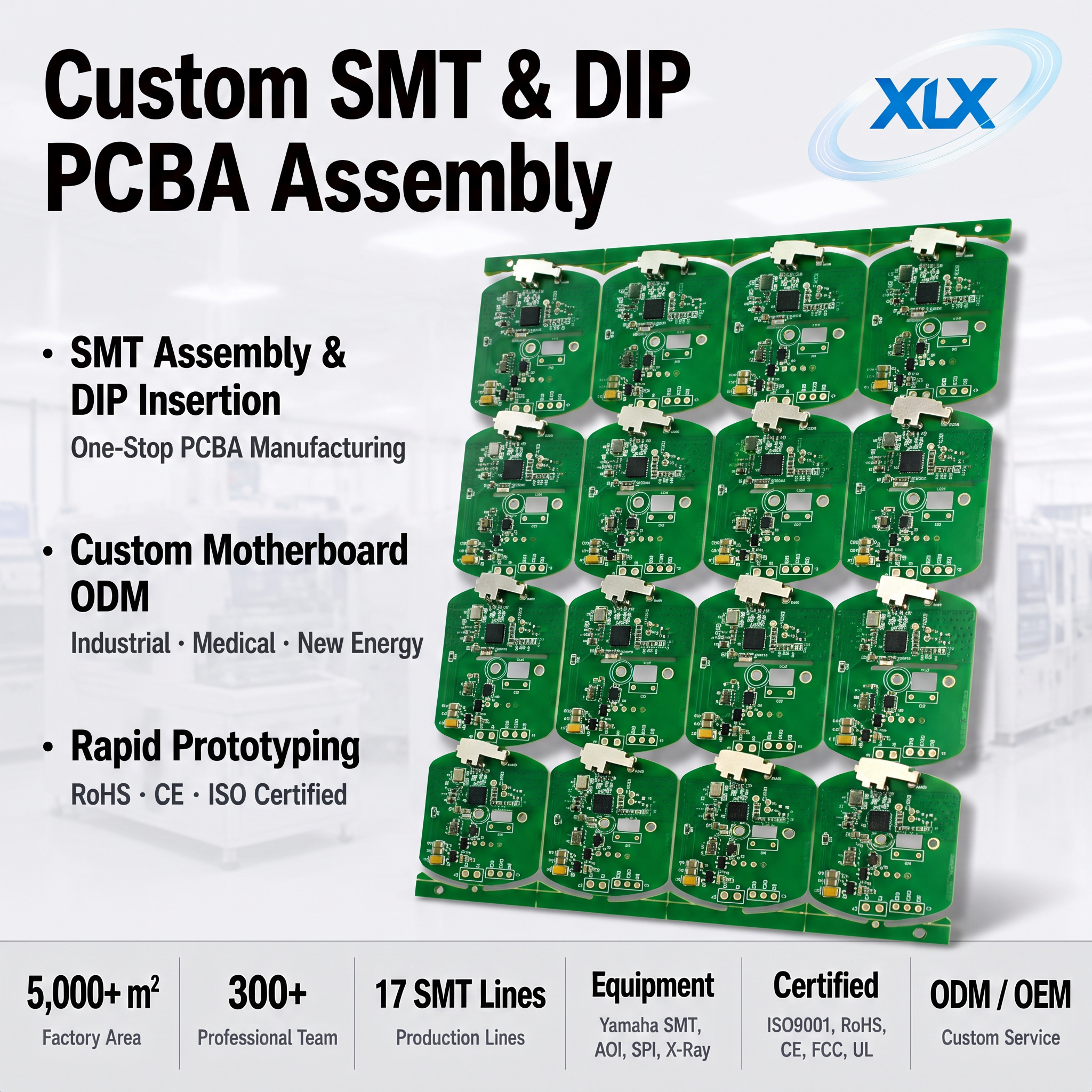 Prototype Multilayer PCB PCBA Manufacturer Services Custom 4-Layer Printed Circuit Board Assembly Gold Finger Surface 1 Piece,XLX Electronics,Prototype Multilayer PCB PCBA Manufacturer Services Custom 4-Layer Printed Circuit Board Assembly Gold Finger Surface 1 Piece