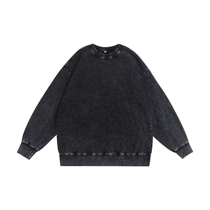 350g washed and used stir fried snowflake round neck hoodie,MY SHOP,350g washed and used stir fried snowflake round neck hoodie