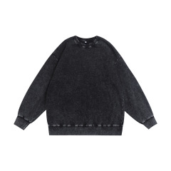 350g washed and used stir fried snowflake round neck hoodie,MY SHOP,350g washed and used stir fried snowflake round neck hoodie