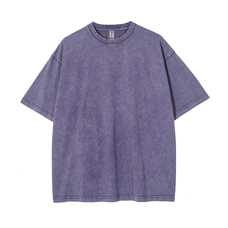 250g washed old stir fried snowflake pure cotton high-quality T-shirt,MY SHOP,250g washed old stir fried snowflake pure cotton high-quality T-shirt