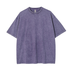 250g washed old stir fried snowflake pure cotton high-quality T-shirt,MY SHOP,250g washed old stir fried snowflake pure cotton high-quality T-shirt