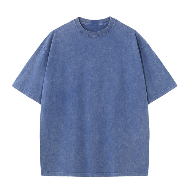 230g washed old stir fried snowflake pure cotton T-shirt,MY SHOP,230g washed old stir fried snowflake pure cotton T-shirt