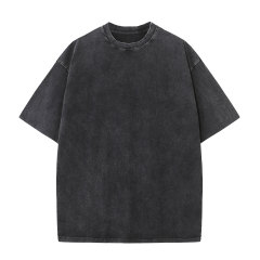 230g washed old stir fried snowflake pure cotton T-shirt,MY SHOP,230g washed old stir fried snowflake pure cotton T-shirt