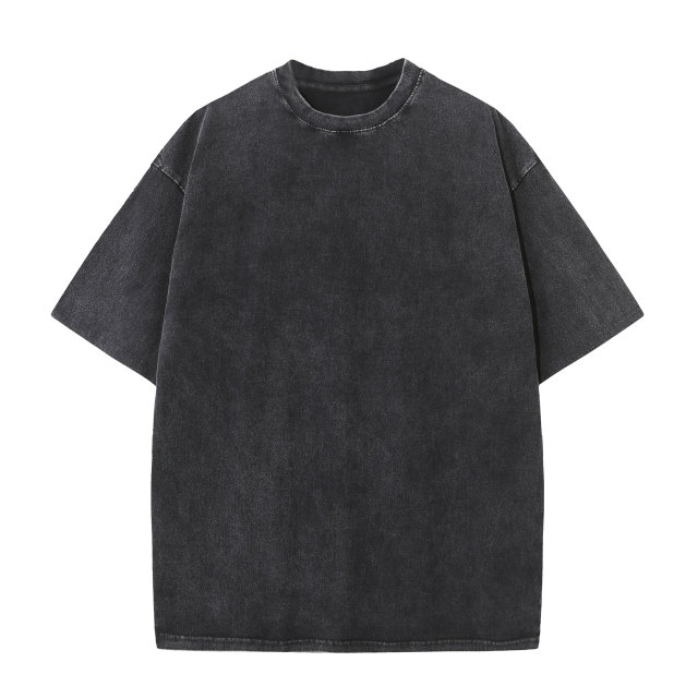 230g washed old stir fried snowflake pure cotton T-shirt,MY SHOP,230g washed old stir fried snowflake pure cotton T-shirt