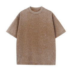 230g washed old stir fried snowflake pure cotton T-shirt,MY SHOP,230g washed old stir fried snowflake pure cotton T-shirt