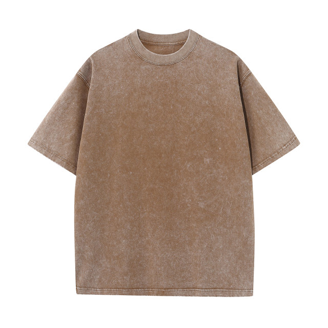 230g washed old stir fried snowflake pure cotton T-shirt,MY SHOP,230g washed old stir fried snowflake pure cotton T-shirt