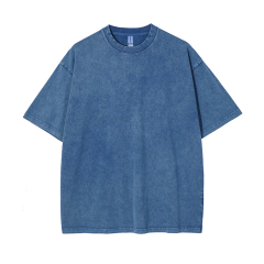 250g washed old stir fried snowflake pure cotton high-quality T-shirt,MY SHOP,250g washed old stir fried snowflake pure cotton high-quality T-shirt