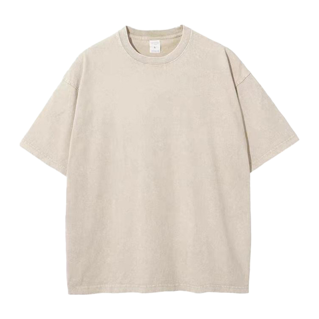 230g washed old stir fried snowflake pure cotton T-shirt,MY SHOP,230g washed old stir fried snowflake pure cotton T-shirt