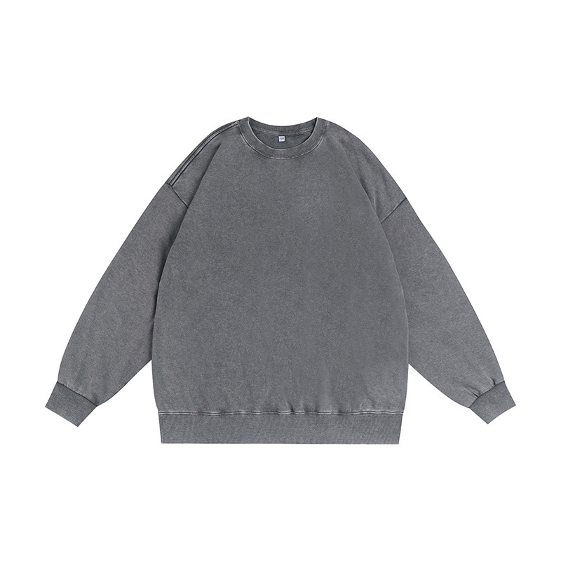 350g washed and used stir fried snowflake round neck hoodie,MY SHOP,350g washed and used stir fried snowflake round neck hoodie