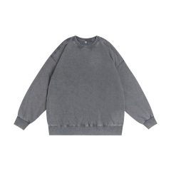350g washed and used stir fried snowflake round neck hoodie,MY SHOP,350g washed and used stir fried snowflake round neck hoodie