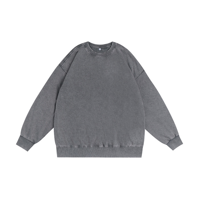 350g washed and used stir fried snowflake round neck hoodie,MY SHOP,350g washed and used stir fried snowflake round neck hoodie