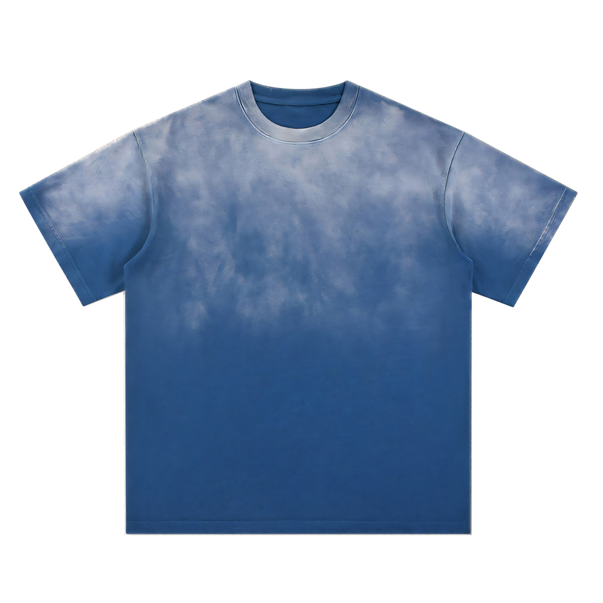 270g washed spray horse chestnut pure cotton T-shirt,MY SHOP,270g washed spray horse chestnut pure cotton T-shirt