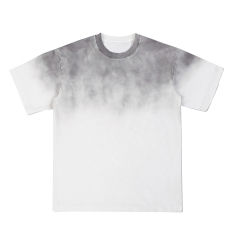 270g washed spray horse chestnut pure cotton T-shirt,MY SHOP,270g washed spray horse chestnut pure cotton T-shirt