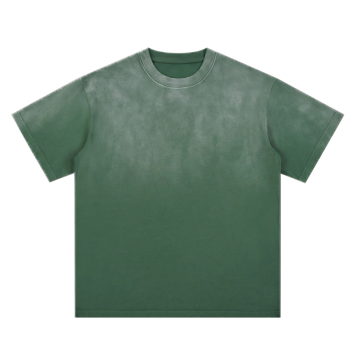 270g washed spray horse chestnut pure cotton T-shirt,MY SHOP,270g washed spray horse chestnut pure cotton T-shirt