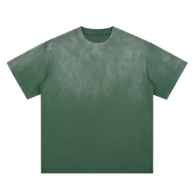 270g washed spray horse chestnut pure cotton T-shirt,MY SHOP,270g washed spray horse chestnut pure cotton T-shirt