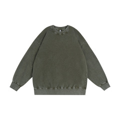 350g washed and used stir fried snowflake round neck hoodie,MY SHOP,350g washed and used stir fried snowflake round neck hoodie