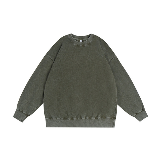 350g washed and used stir fried snowflake round neck hoodie,MY SHOP,350g washed and used stir fried snowflake round neck hoodie