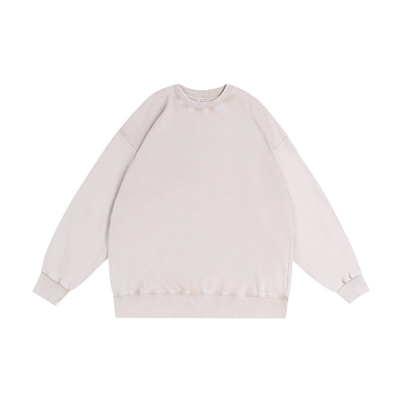 350g washed and used stir fried snowflake round neck hoodie,MY SHOP,350g washed and used stir fried snowflake round neck hoodie
