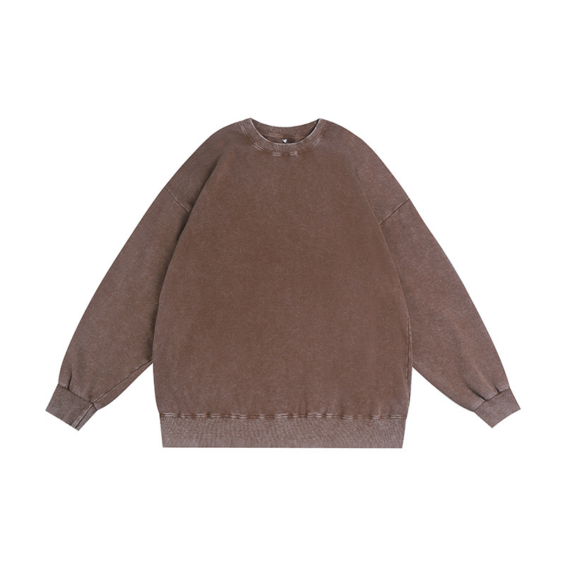 350g washed and used stir fried snowflake round neck hoodie,MY SHOP,350g washed and used stir fried snowflake round neck hoodie