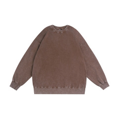 350g washed and used stir fried snowflake round neck hoodie,MY SHOP,350g washed and used stir fried snowflake round neck hoodie