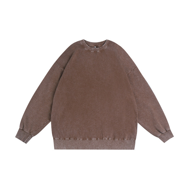 350g washed and used stir fried snowflake round neck hoodie,MY SHOP,350g washed and used stir fried snowflake round neck hoodie