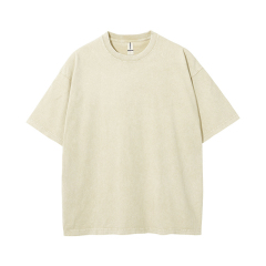 250g washed old stir fried snowflake pure cotton high-quality T-shirt,MY SHOP,250g washed old stir fried snowflake pure cotton high-quality T-shirt