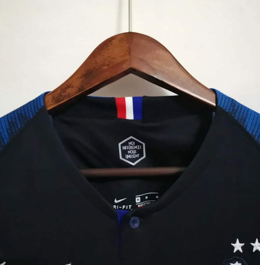 2018 France World Cup Champion 2 Stars Home Retro Jersey