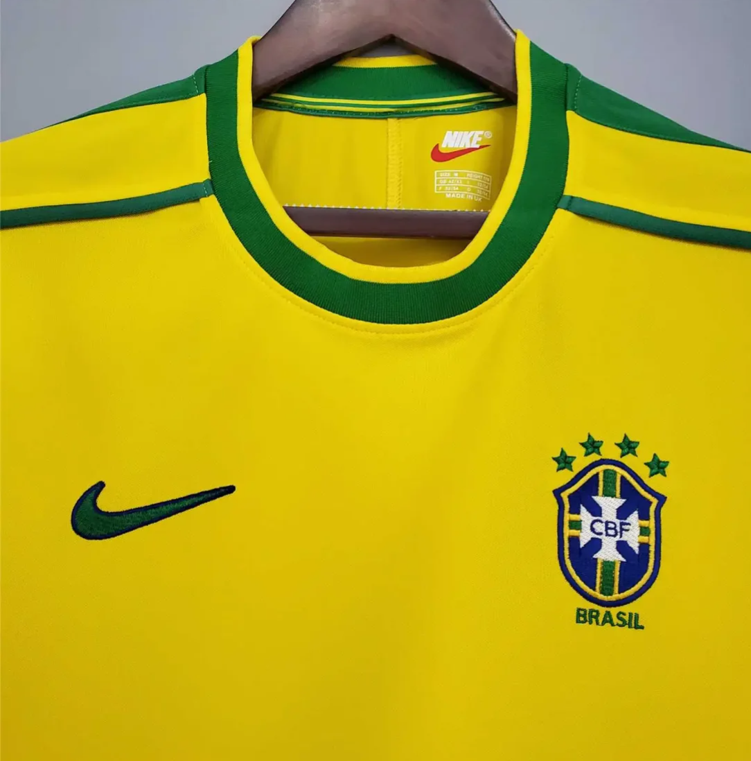 Brazil Retro Jersey Home World Cup 1998