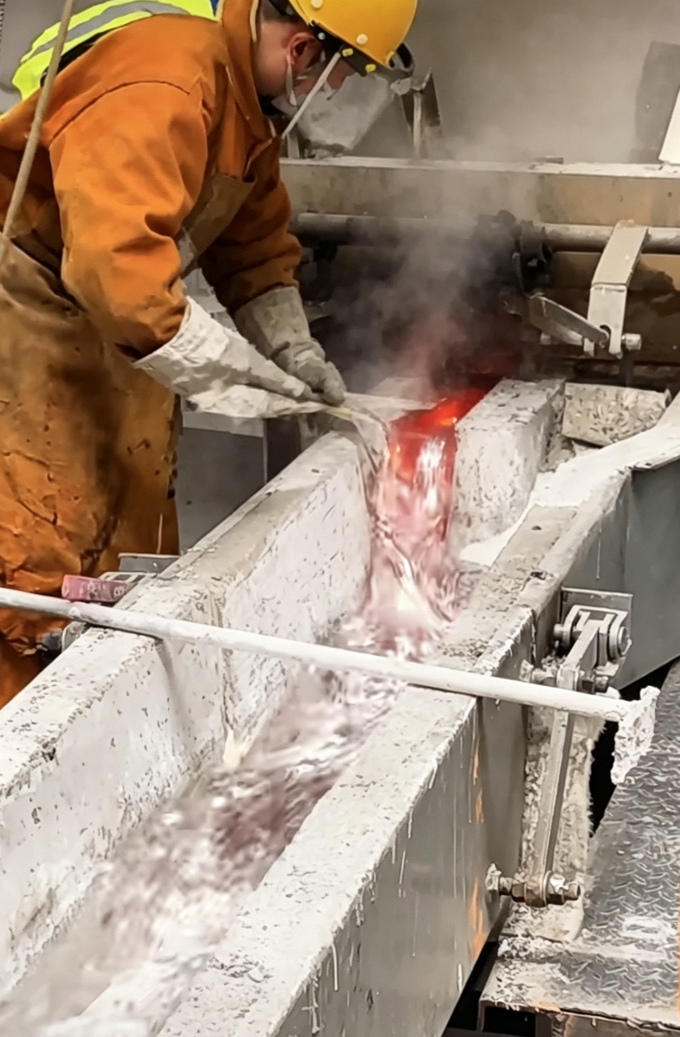 How to Maintain a Molten Aluminum Launder